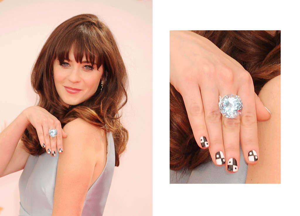 Zooey Deschanel Tourmaline ring