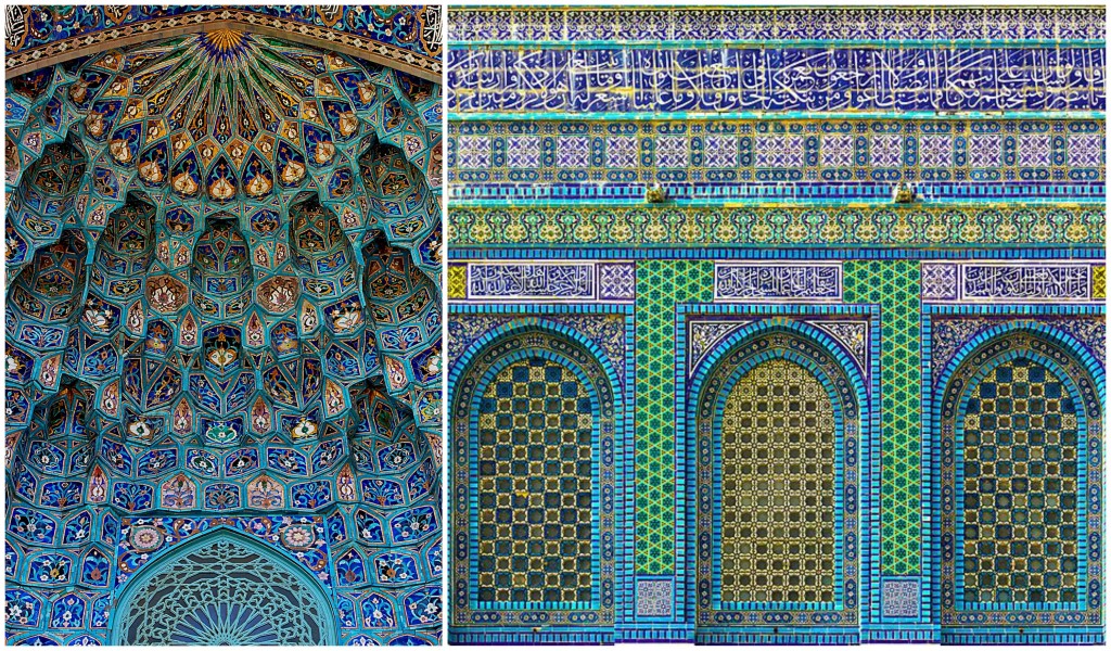 St. Petersburg mosque and Dome of the Rock in Jerusalem Turquoise