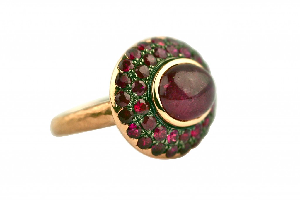 Garnet Ring Gemme Couture