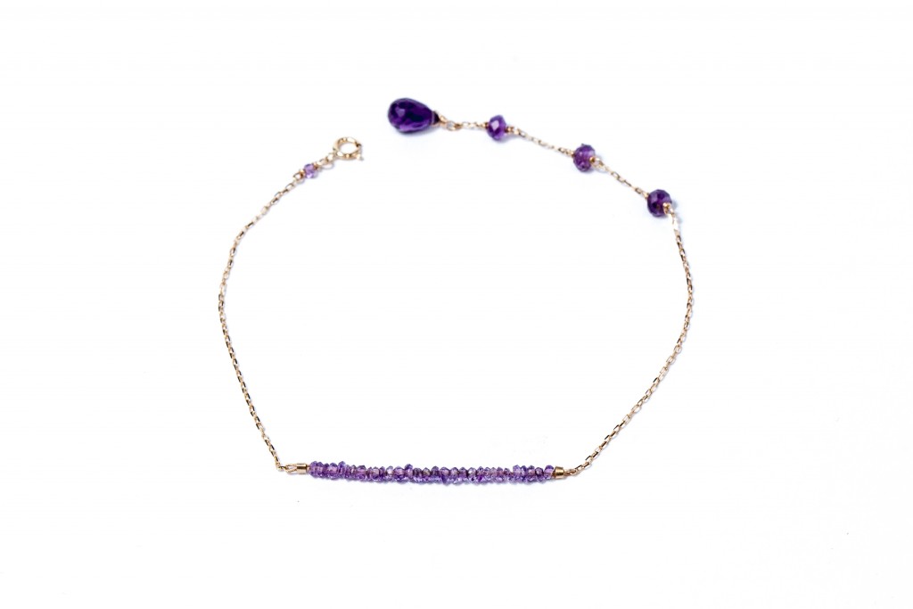 Amethyst Bracelet Petite Rainbow