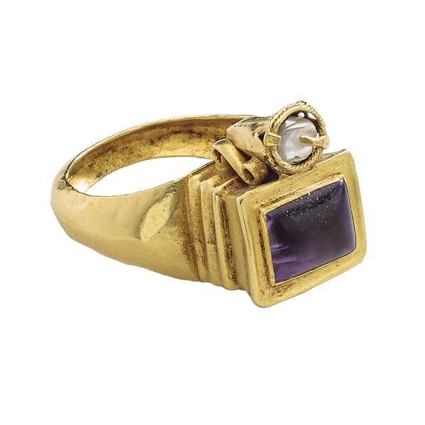 byzantine or roman amethyst ring