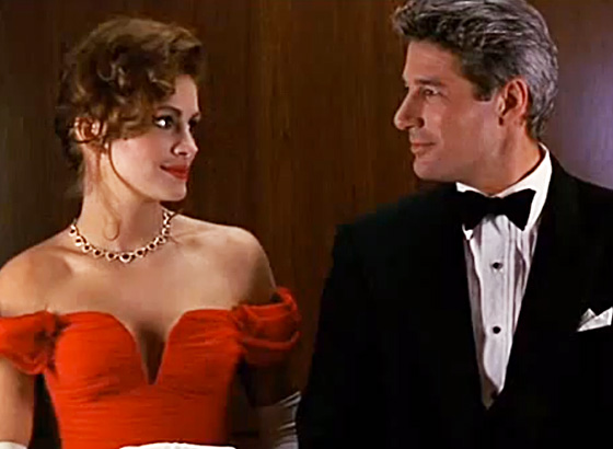 Jewelry in Movies: Julia Roberts, the famous ruby necklace and Richard Gere in Pretty Woman