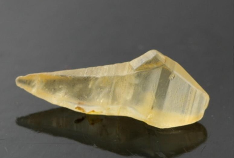 A Yellow Sapphire, Rough Before Cutting